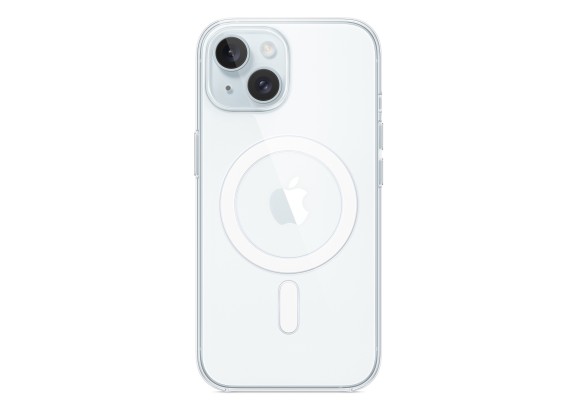 Чехол для iPhone 15 MagSafe поликарбонат прозрачный