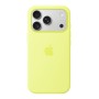 Чехол для iPhone 17 Pro Silicone MagSafe неоново-желтый