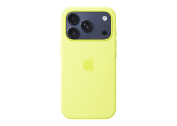 Чехол для iPhone 17 Pro Silicone MagSafe неоново-желтый