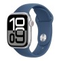 Apple Watch Series 10 46mm Silver Aluminium Case Sport Band Blue M/L