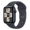 Apple Watch SE 2024 40mm Midnight Aluminium Case, Sport Band (Midnight) S/M