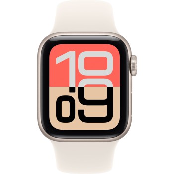 Apple Watch SE 3 40mm Starlight Aluminum Starlight Sport Band S/M