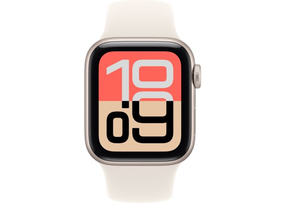 Apple Watch SE 3 40mm Starlight Aluminum Starlight Sport Band S/M