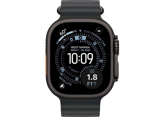 Apple Watch Ultra 3 49mm Black Titanium Black Ocean Band