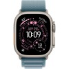 Apple Watch Ultra 3 49mm Natural Titanium Light Blue Alpine Loop M