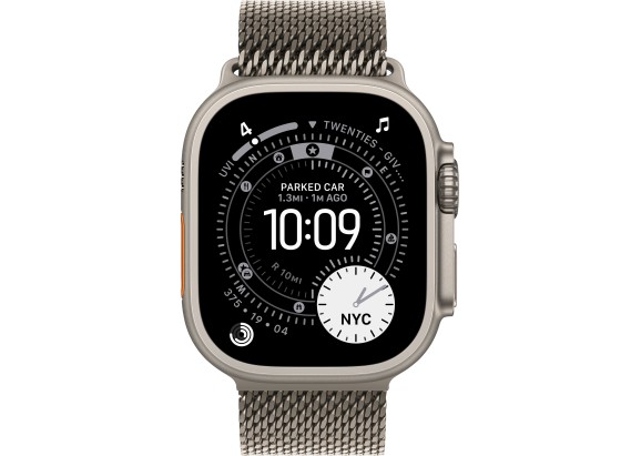 Apple Watch Ultra 3 49mm Natural Titanium Milanese Natural Loop M