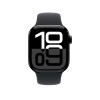 Apple Watch Series 10 42mm Jet Black Aluminium Sport Band Black S/M