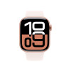 Apple Watch Series 10 46mm Rose Gold Aluminium Case, Sport Band Rose M/L
