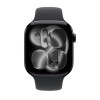 Apple Watch Series 11 42mm Jet Black Aluminum Black Sport Band S/M