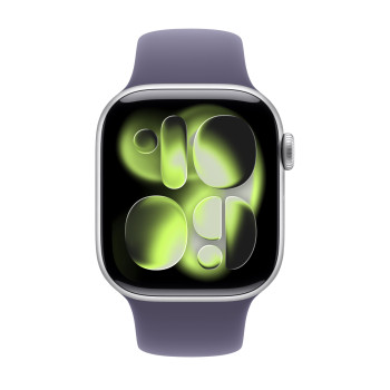Apple Watch Series 11 42mm Silver Aluminium Purple Fog Sport Band S/M