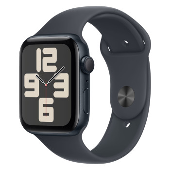 Apple Watch SE 2024 40mm Midnight Aluminium Case, Sport Band (Midnight) S/M