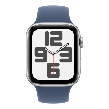 Apple Watch SE 2024 40mm Silver Aluminium Case, Sport Band (Denim) S/M