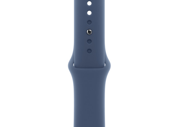 Apple Watch SE 2024 40mm Silver Aluminium Case, Sport Band (Denim) S/M