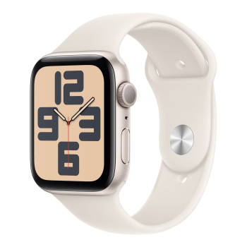 Apple Watch SE 2024 40mm Starlight Aluminium Case, Sport Band (Starlight) S/M