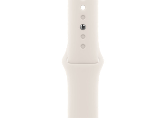 Apple Watch SE 2024 40mm Starlight Aluminium Case, Sport Band (Starlight) S/M