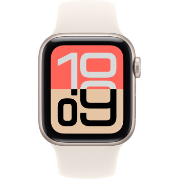 Apple Watch SE 3 40mm Starlight Aluminum Starlight Sport Band S/M