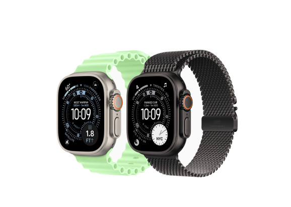 Apple Watch Ultra 3 49mm Black Titanium Milanese Loop Black M