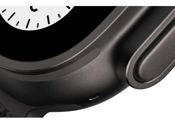 Apple Watch Ultra 3 49mm Black Titanium Milanese Loop Black M