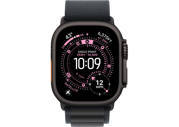 Apple Watch Ultra 3 49mm Black Titanium Black Alpine Loop M