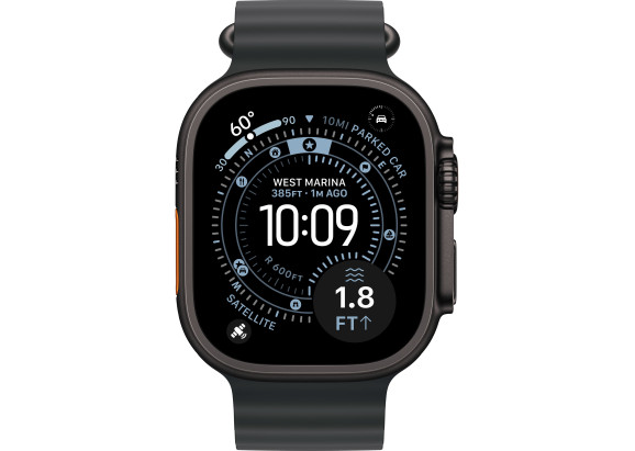 Apple Watch Ultra 3 49mm Black Titanium Black Ocean Band