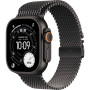 Apple Watch Ultra 3 49mm Black Titanium Milanese Loop Black M