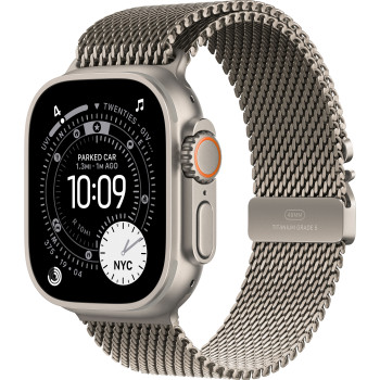 Apple Watch Ultra 3 49mm Natural Titanium Milanese Natural Loop M