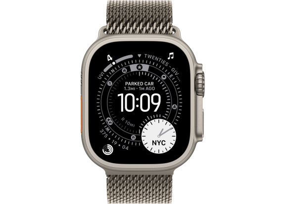 Apple Watch Ultra 3 49mm Natural Titanium Milanese Natural Loop M