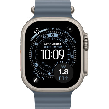 Apple Watch Ultra 3 49mm Natural Titanium Anchor Blue Ocean Band